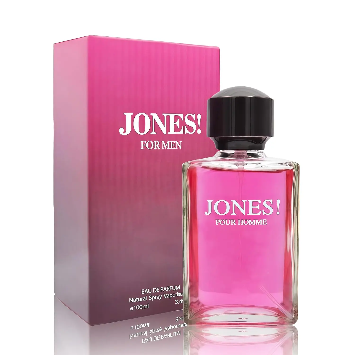 Jones Men's EDP Cologne Spray (3.4 Oz/100mL) - Aromatic Fragrance with Blood Mandarin & Classic Rose Notes, Premium Mens Gift for Holidays, EDP Sprays for Gifting, Mens Gifts