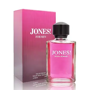 Jones Men's Cologne Pour Homme Eau De Parfum 3.4 Oz 100mL Aromatic Scent with Blood Mandarin & Classic Rose Notes Perfect Holiday Gift