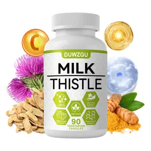 Liver Cleanse Detox Milk Thistle Supplement - Ginger Root, Choline and Dandelion Root | 45 Count | Digestion & Immune Health Herbal Liver Support