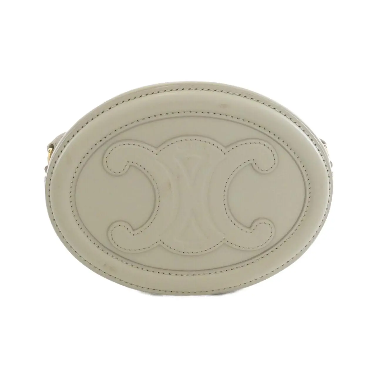 Pre-owned Celine Calfskin Shoulder Bags Cross Body Oval Purse Calf Shoulder Bag