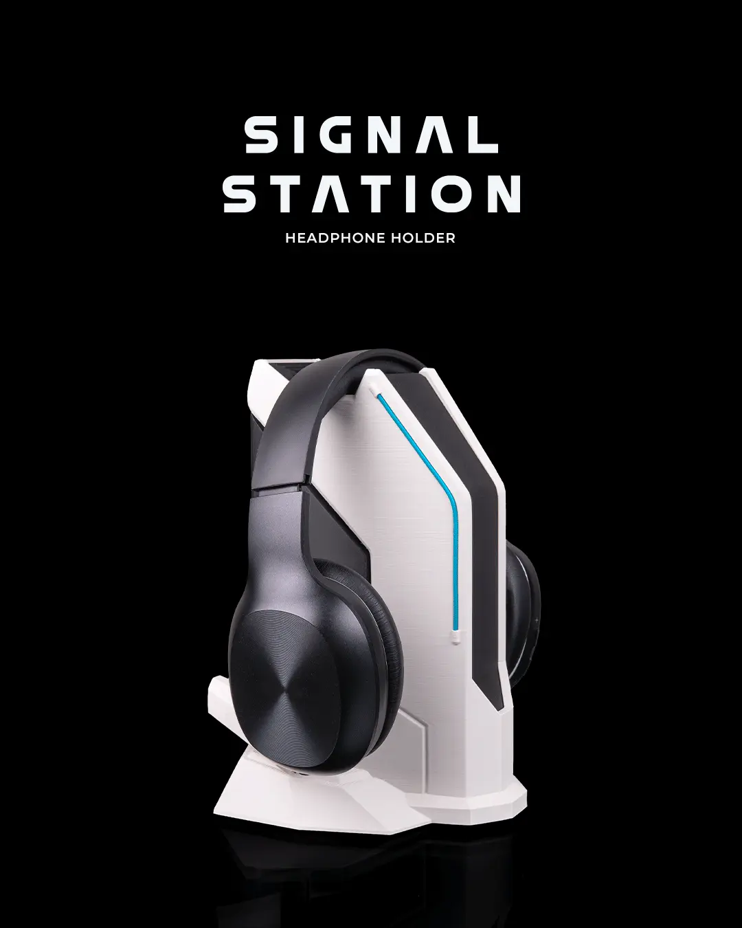 Signal Station Headphone Stand Gaming Desk Organizer