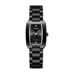 Rectangle Watches for Women: Simple Square Analog Quartz Watch Stainless Steel Casual Business Dress Wristwatches for Christmas
