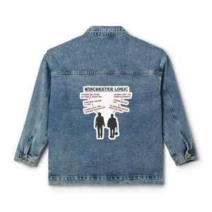 Winchester Logic Denim Jacket – Supernatural Quote Patch Design