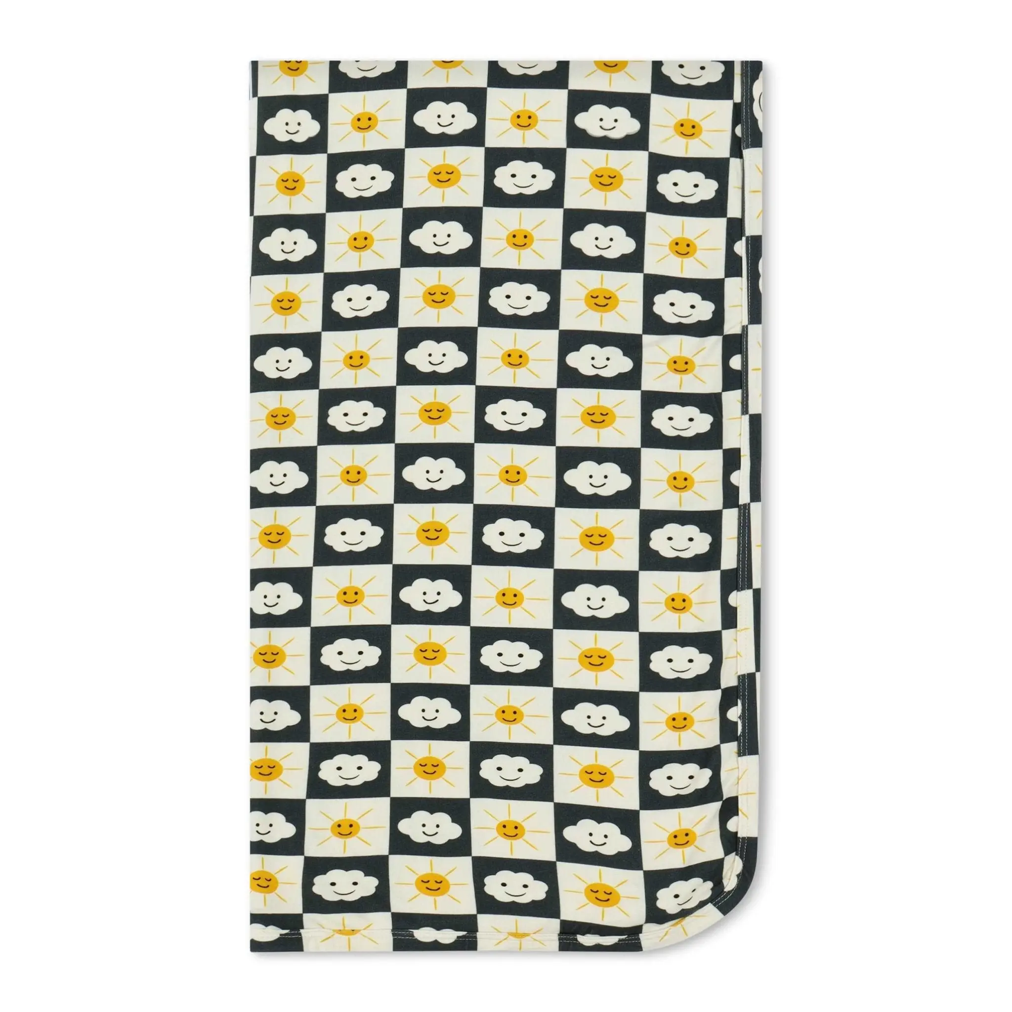 Bestaroo Checkered Joy Swaddle – Ultra Soft 45x45 Bamboo Stretch Blanket, Multi-Use Swaddle, Nursing & Stroller Cover, Lightweight Breathable Fabric, Size 6–9 Months