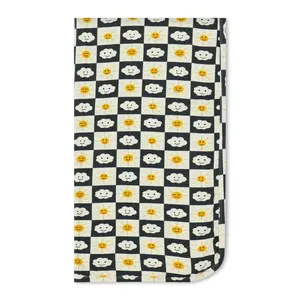 Bestaroo Checkered Joy Swaddle – Ultra Soft 45x45 Bamboo Stretch Blanket, Multi-Use Swaddle, Nursing & Stroller Cover, Lightweight Breathable Fabric, Size 6–9 Months
