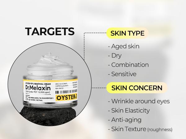 [Dr.Melaxin Official] Oyster Pep3 Renewal Cream | Anti-aging, Wrinkles, Elasticity, Brightening, Dull Skin, Hydration  | Korean Cosmetics | 50ml