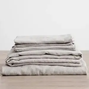 100% Washed Linen Sheet Set