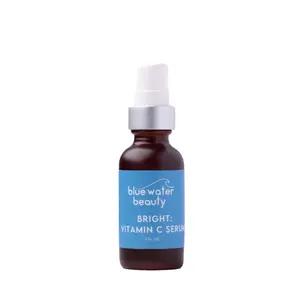 Blue Water Beauty Ageless Vitamin C Face Serum 10 fl oz - Brightening Formula with Hyaluronic Acid for Radiant Skin and Skincare Comfort