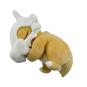 32Cm Pokemon Sleeping Cubone Plush Toys Dinosaur Head Mask Soft Pillow Room Decorative Seat Cushion Companion Comfort Doll Gifts