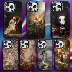 Renaissance Art Painting Phone Case For iPhone 17,16,15,14,13,12,11,Pro,Max,Plus,Mini,XS,SE Anti Fall Black Matte Hard Bumper