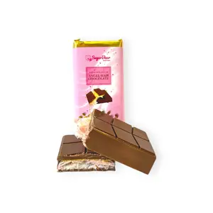 Milk Angel Hair Luxury Chocolate Pistachio Filled - Viral Milk Chocolate With Cotton Candy And Pistachio Cream - 2.8 oz Dessert Snack
