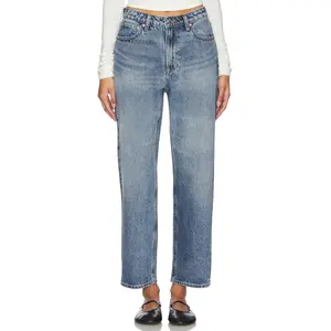 GRLFRND Eva Relaxed 90's Jeans in Hidden Forest