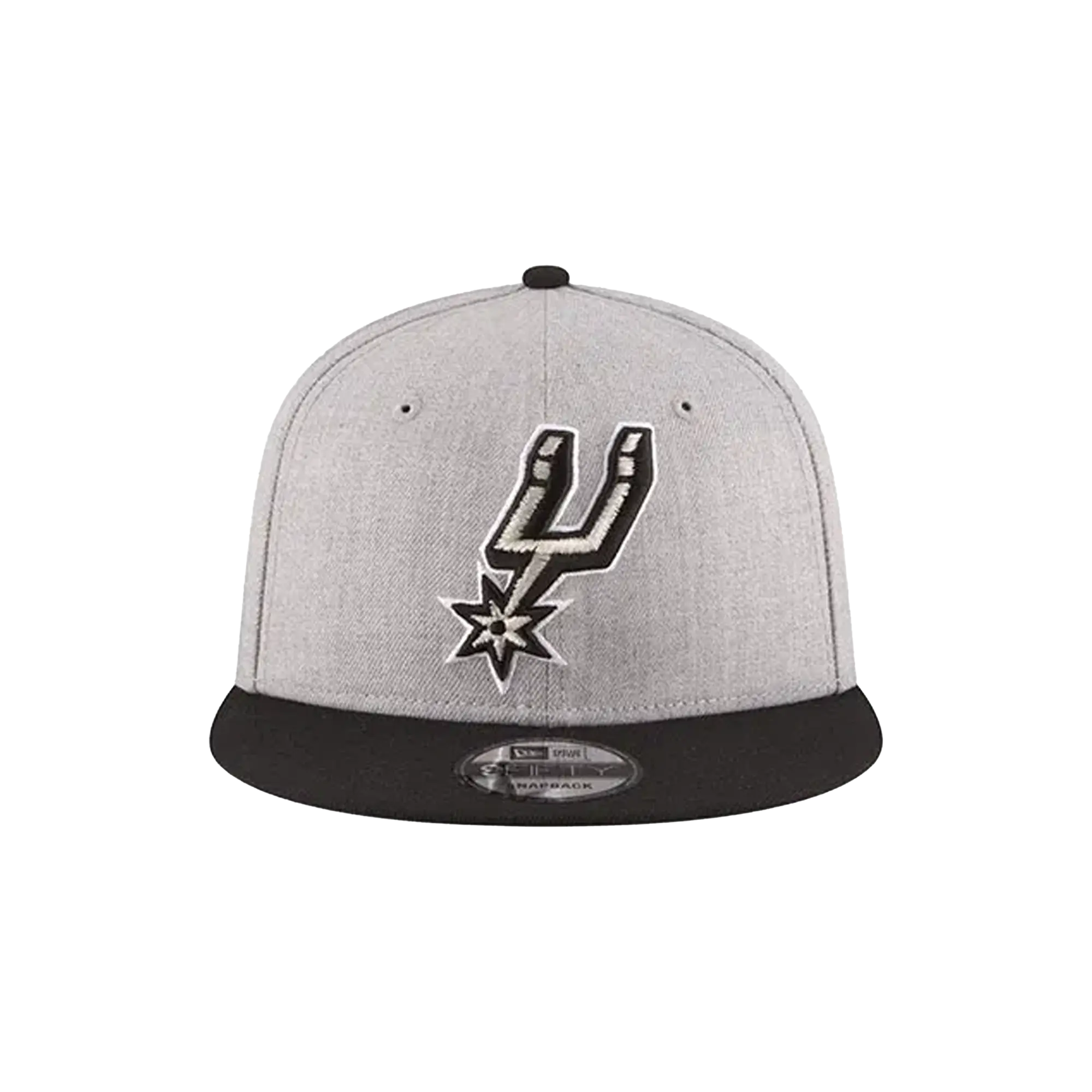 9FIFTY San Antonio Spurs Snapback Hat "Grey / Black - Brim" NE567