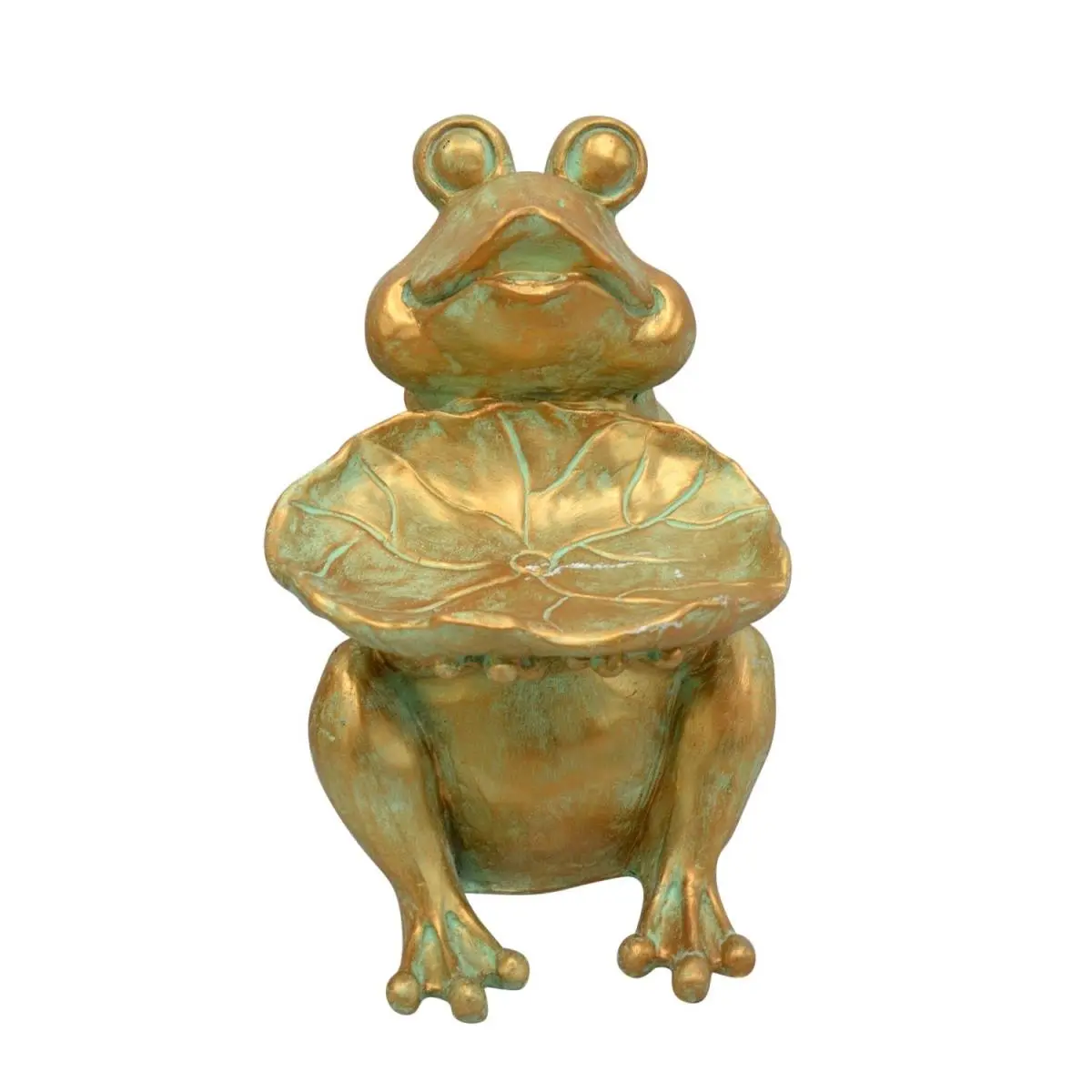 212 MAIN Sitting Decorative Frog Garden Statue - 10x9x15 in, Outdoor Home Decor Lawn Accent, Garden / Outside