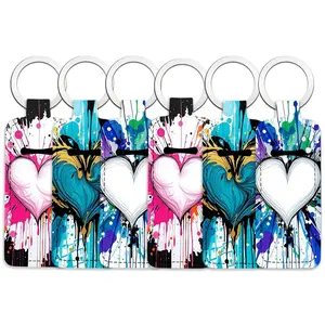 6 pcs love Pattern Lipstick Storage Bag Set for Women - Portable Outdoor Lipstick Pendant Keychain Accessory Bag Charms - Portable, Elastic, and Compact Design, Suitable for Both Men and Women - Perfect for Home and Travel
