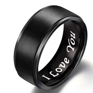 Minimalist men's tungsten ring, stainless steel, Birthday jewelry gift for friends and relatives, Valentine's Day, wedding rings, engagement rings