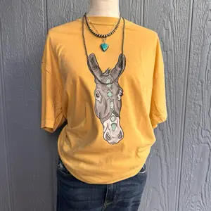 Turquoise Donkey comfort colors Tshirt