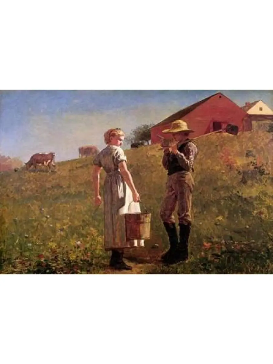 Bentley Global Arts PDX373224SMALL Gloucester Farm Poster Print by Winslow Homer, 10 x 14 - Small