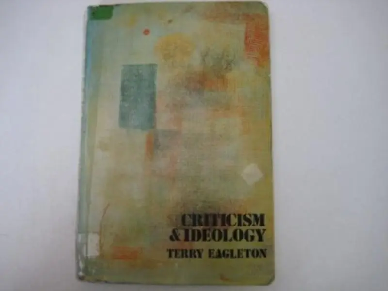 USED Book - Criticism and Ideology: A Study in Marxist Literary Theory by Terry Eagleton (Paperback) - english