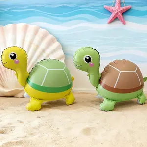 3D Standing Cartoon Turtle Balloons, Birthday Party Decoration, Party Activity Gift Props, Indoor Outdoor Room Decorations