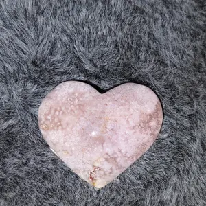 Pink Amethyst Crystal Heart Carving