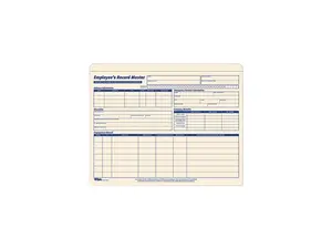 Tops 3280 Employee Record Master File Jacket, 9 1/2 x 11 3/4, 10 Point Manila, 20/Pack