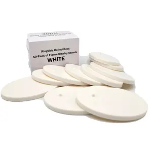 10-Pack of Display Stands for Mattel Figures (White) - Ringside Exclusive Ringside Collectibles Wrestling Action Figure Accessories