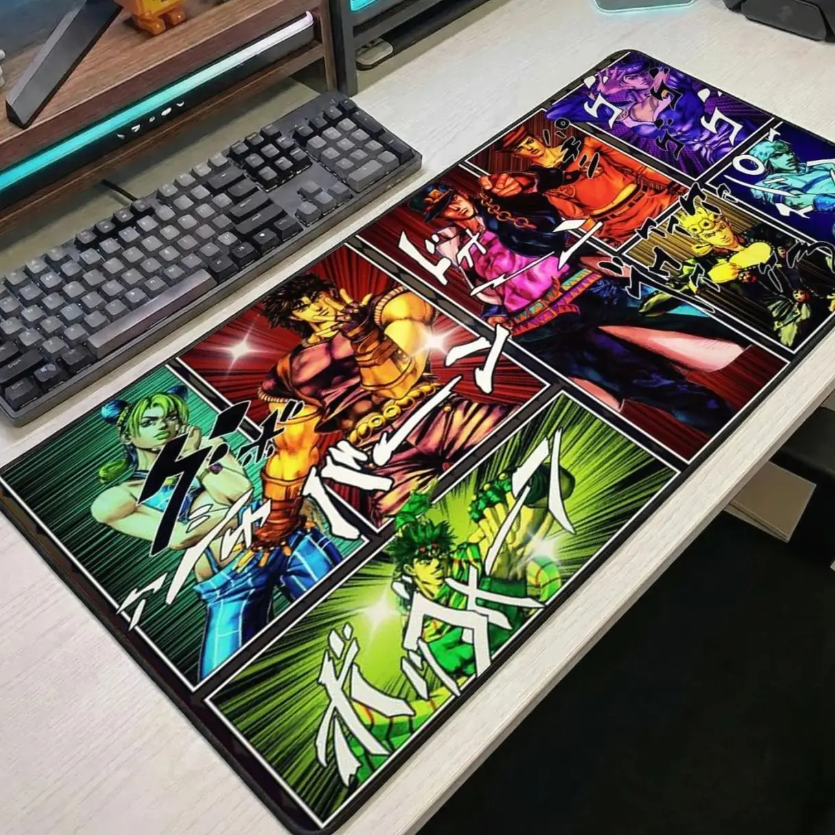 JoJo Bizarre Adventure Mouse Pad Anime Desk Mat JoJo Anime Mousepad Large Desk Mat JoJo Fan Gift Gamer Desk Mat