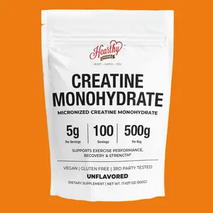 Micronized Creatine Monohydrate Powder Supplement, 500G - 100 Servings, 5000mg (5g) Per Serving - for Men & Women Muscle Growth & Recovery - Unflavored