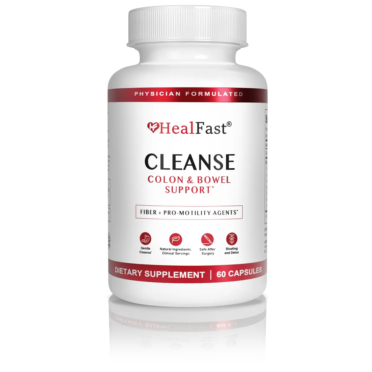 HealFast Cleanse Colon and Bowel Support Supplement