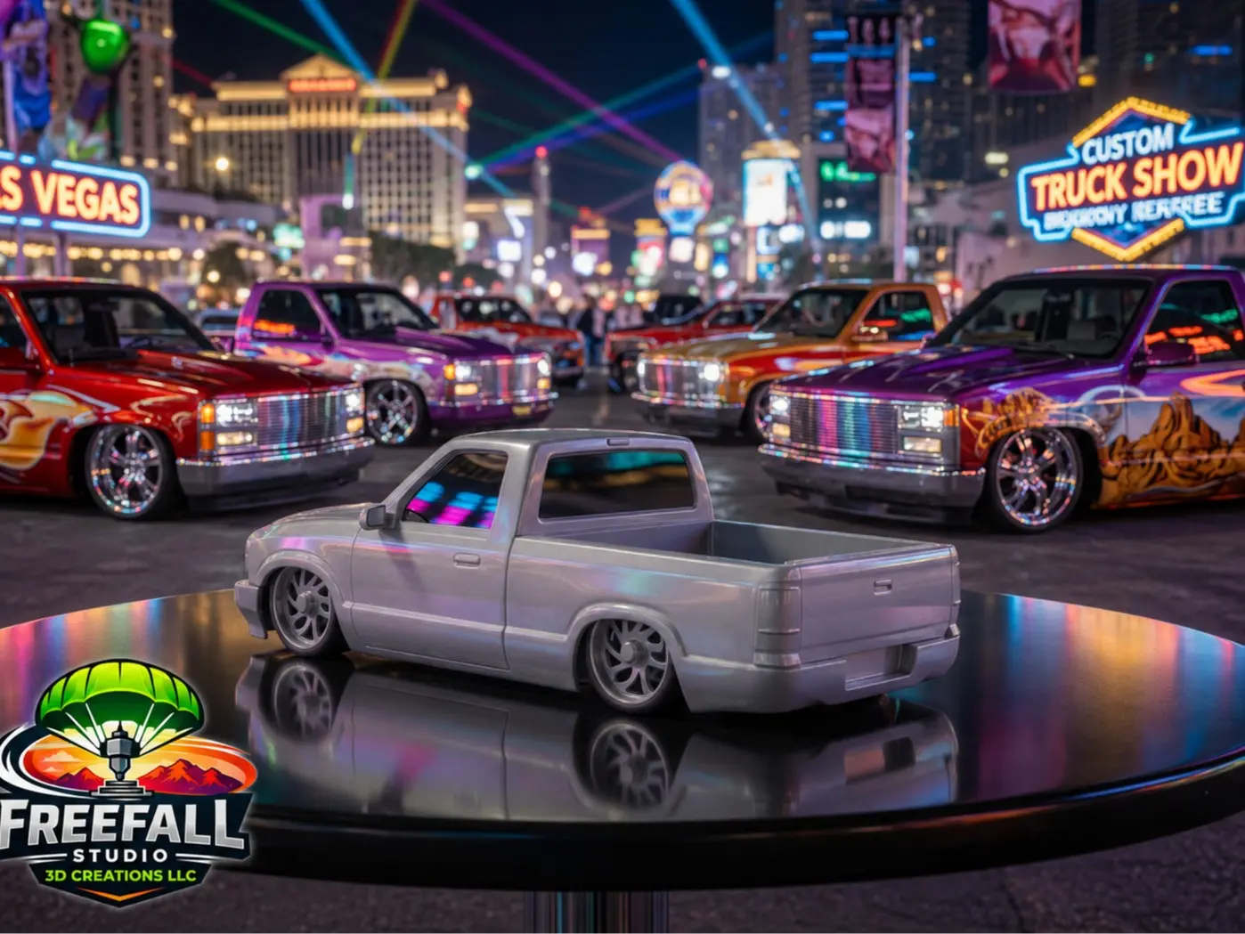 Chevy S10 bagged Mini Truck