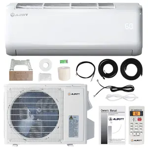 [Ships in 2 Boxes] VanAcc Mini Split Air Conditioner Heat Pump, 9000- 24000 BTU, 18.5-19 SEER2,208V-230V, Inverter Ductless Wall AC Unit Cools Rooms up to 450-1500 Sq. Ft, 14.8ft Installation Kit, White