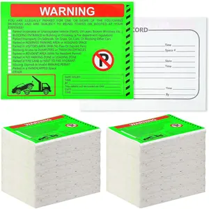 300 count Parking Violation Stickers No Parking Stickers Bad Notice Tow Notice You are Illegally Parked Multi Reasons for Window  5.5x7.5 Inch (Fluorescent Green)