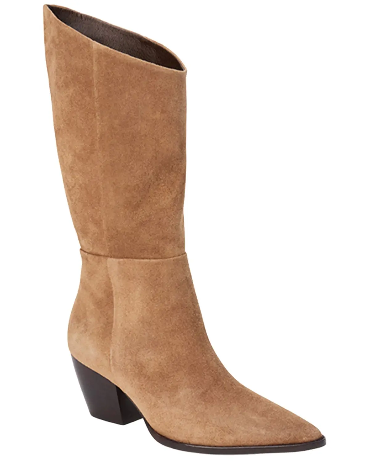 Matisse Women's Women'S Edie Mid Calf Suede Western Boot Round Toe - Edie-Brn