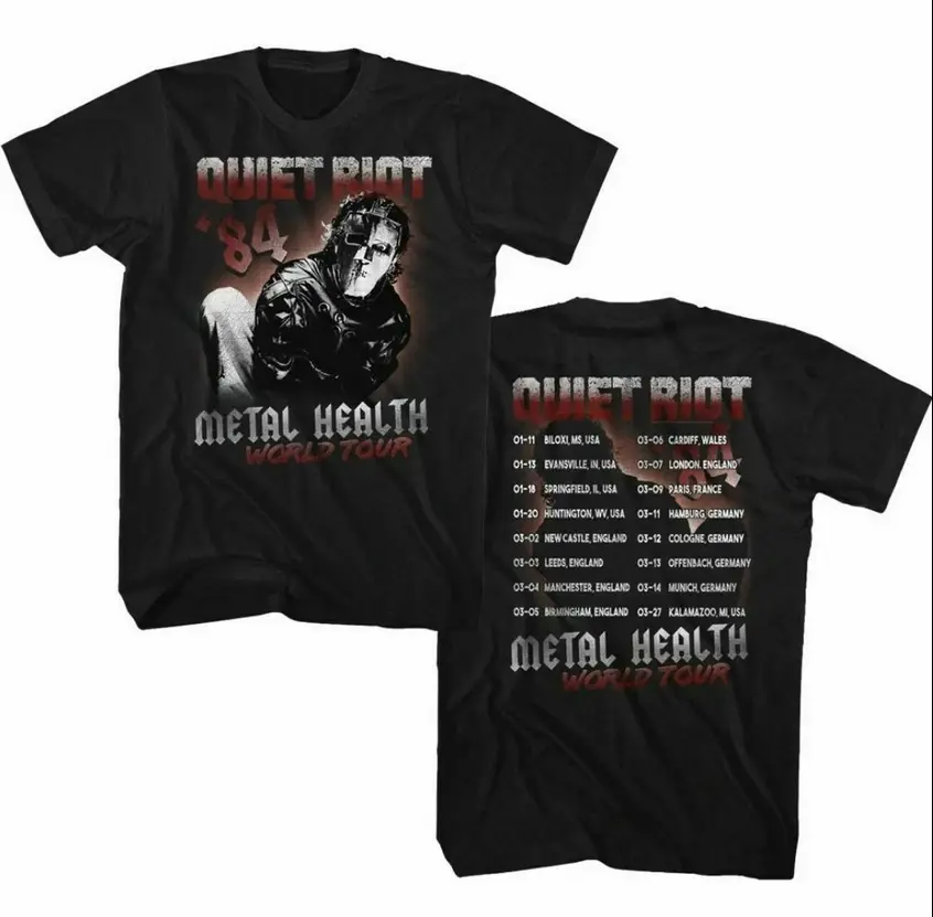 [SALE UP TO 50%] Quiet Riot Vintage Concert T-shirt - Metal Health World Tour '84