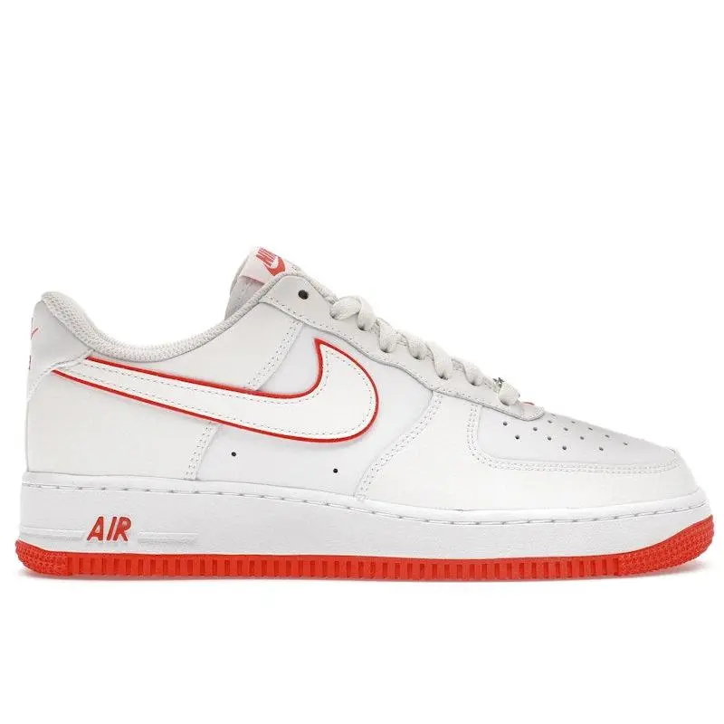 Nike Men's Air Force 1 Low '07 White Picante Red Basketball Shoes, from StockX