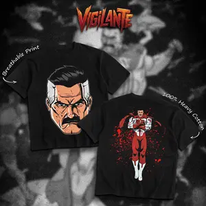 [VIGILANTE] Omni-Man Limited Edition Heavy Cotton T-Shirt For Comic Fans Menswear Geek Outfit Graphic Tee DTG Breathable Print