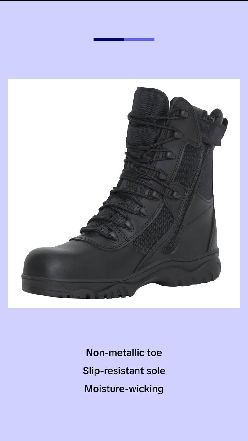 Rothco Forced Entry Tactical Boot With Side Zipper & Composite Toe 8 Inch Rothco Forced Entry Tactical Boot With Side Zipper & Composite Toe 8 Inch