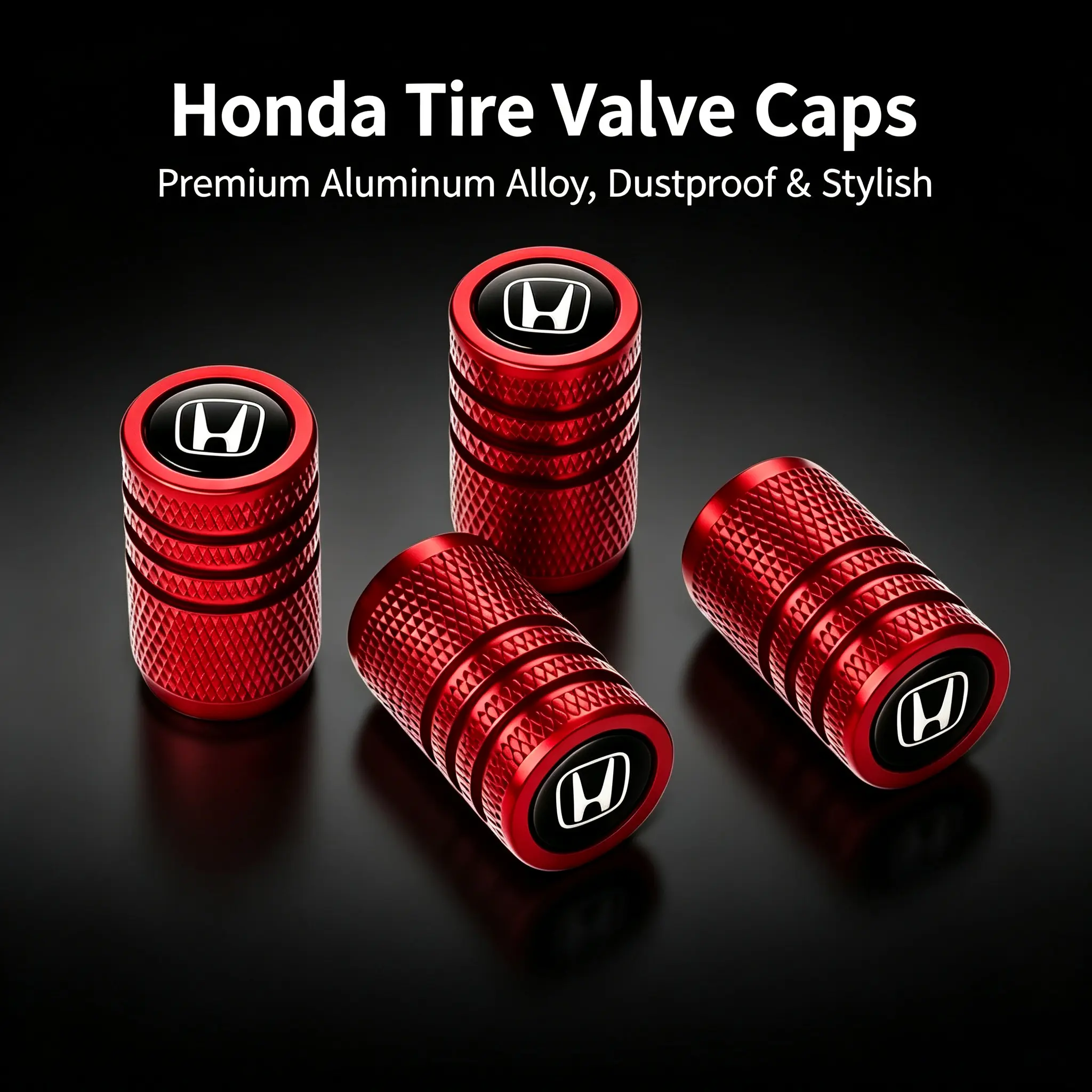 MONKEY KING Premium Custom Logo Aluminum Tire Valve Caps for Honda Civic, CR-V, Accord & Most Cars - High-Strength Metal, Dustproof Valve Protection, Quick Install, Sporty Style Upgrade MONKEY KING Premium Custom Logo Aluminum Tire Valve Caps for Honda Civic, CR-V, Accord & Most Cars - High-Strength Metal, Dustproof Valve Protection, Quick Install, Sporty Style Upgrade