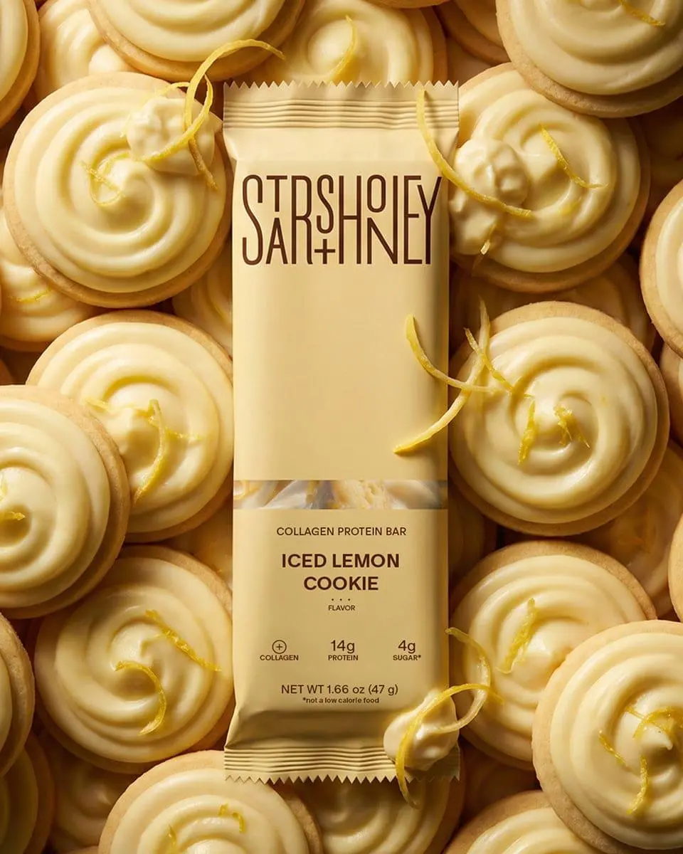 Stars and Honey - Iced Lemon Cookie - 10 Pack - 14g Protein - 4g Sugar + Collagen
