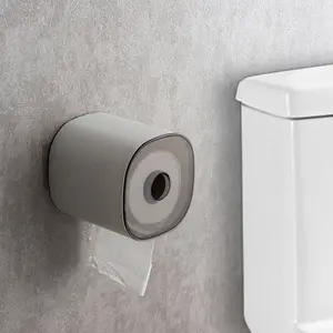 Transparent Wall-mounted Toilet Tissue Box, Household Living Room Paper Drawer, Lower Hanging Tissue Storage Box