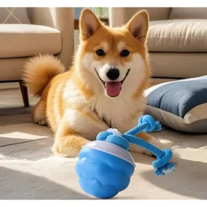 Smart Dog Toy Interactive Self-Moving Ball with Three Modes Automatic Rolling Squeaky Sound USB Rechargeable Durable Chew-Resistant for All Dog Sizes Indoor Outdoor Play, Valentine's Day and New Year's gift