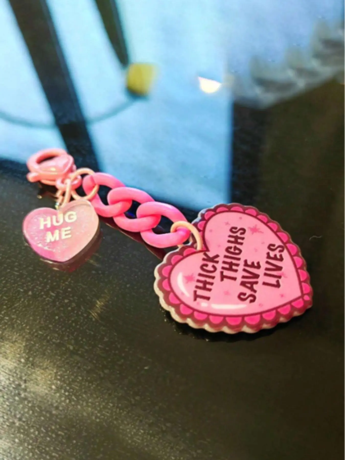 Cute Heart Shaped Love Keychain, Heart Keychains, Fashionable Acrylic Keychain for Women & Men, Trendy All-match Keychain for Birthday Gift, Keychain For Bags, Heart Design Keychain, Cute Keychain Accessory