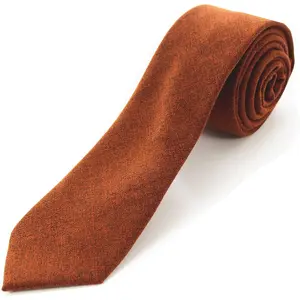 2.4" Cotton Necktie Solid Mens Cashmere  Skinny Tie