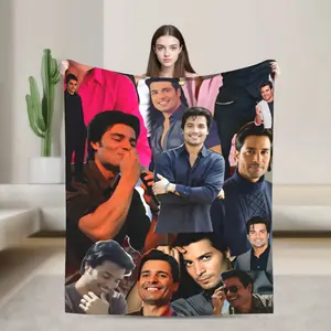 Super Soft Blanket Travel Chayanne Singer Throw Blanket  Flannel Suitable for beds and sofas can also be given as a gift