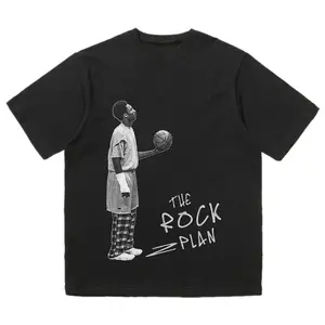 THE ROCK PLAN T-Shirt, Kobe Bryant Shirt, Basketball Shirt, Hip Hop, Vintage Graphic Art Style, Kobe Fans Gift, Trending Clothes, High Quality, Sport, Gift For Fan, Street Style, Many Colors Size S To XL, tiktokshop Menswear Top Streetwear