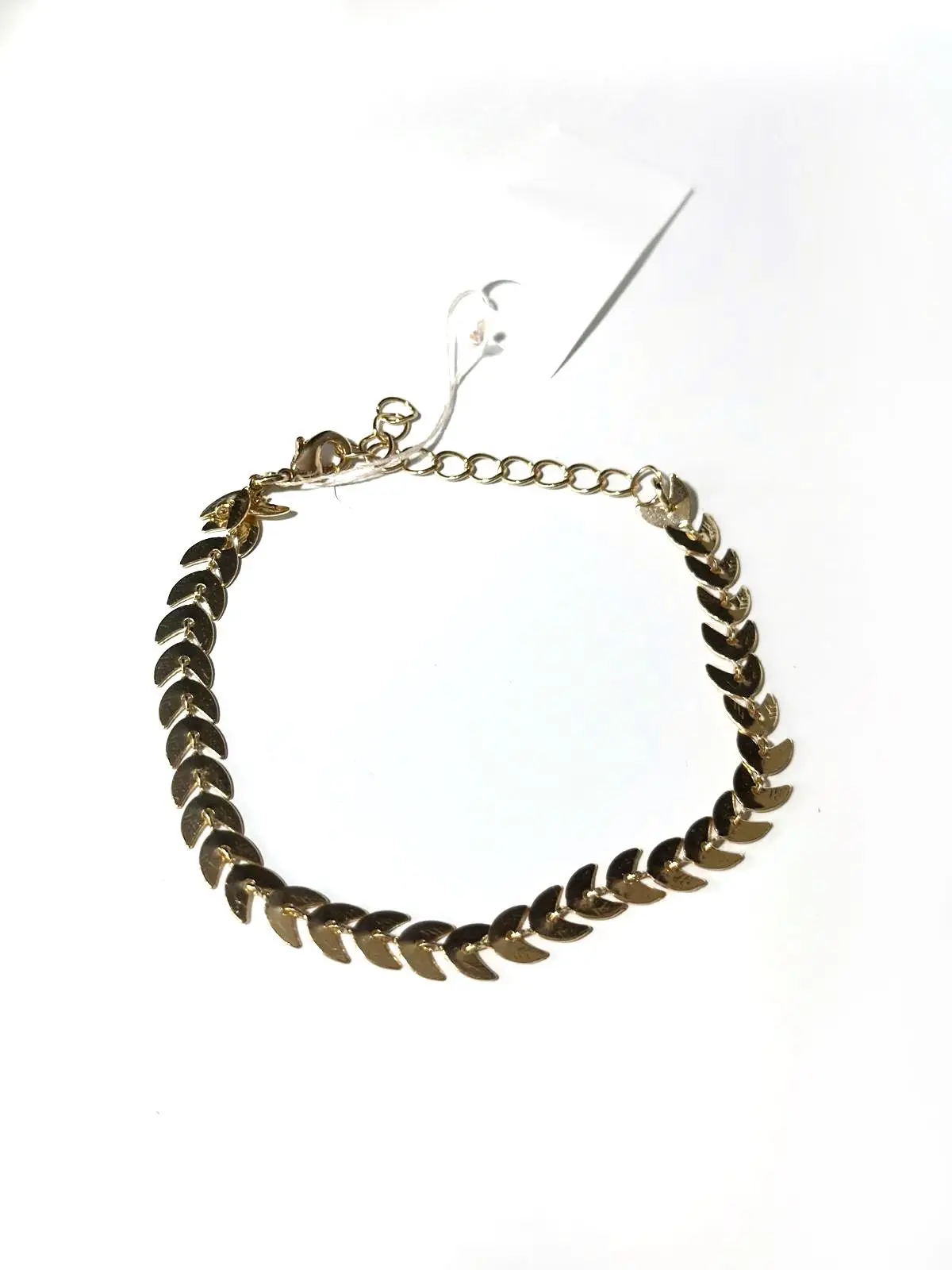 Arrow Design Dainty 14K Gold Plated Bracelet
