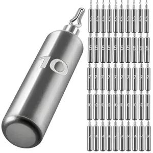 50pcs Drop Shot Weights Snag Free, Tungsten Fishing Sinkers for Bass Rig, Fishing Tackle Accessories