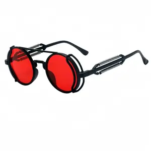 European & American celebrity-style round-frame sunglasses for men and women, glare-blocking, designed for driving, suitable for larger faces/plush features