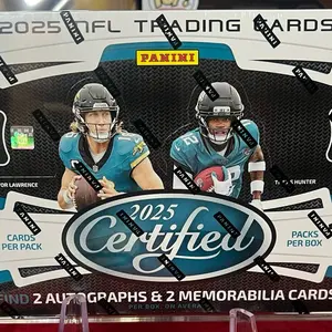 Break #0415 1 x 2025 Certified Hobby box 10 packs 5 cards per pack. 2 Autographs, 2 memorabilia cards.